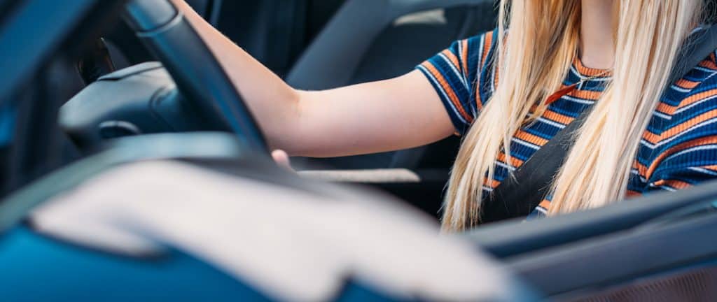 woman driving