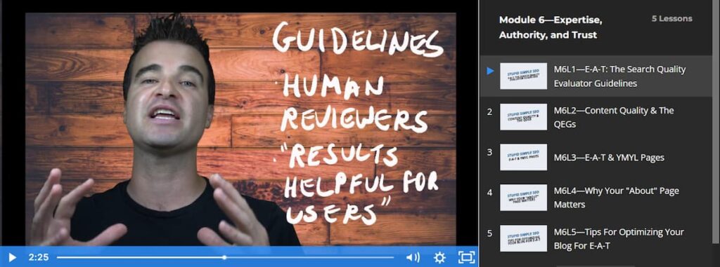 screenshot of Mike’s way of teaching makes even complex concepts and processes compelling and easy to understand
