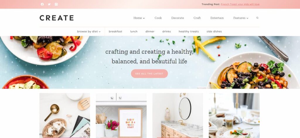 The theme also makes it super easy for your readers to go from one page to another so they can get what they need and even discover new things from your informative posts.